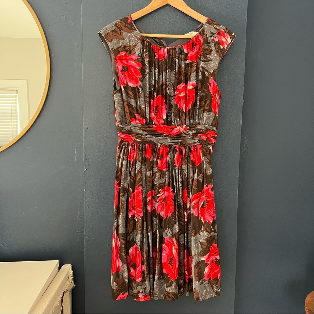 Boden Selina Pleated Floral Dress